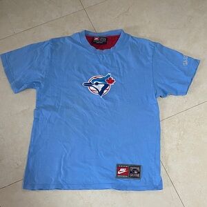 Nike Toronto Blue Jays Cooperstown Collection Embroidered Patch Tshirt S